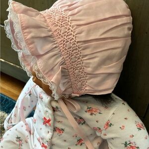 Pink Baby Bonnet